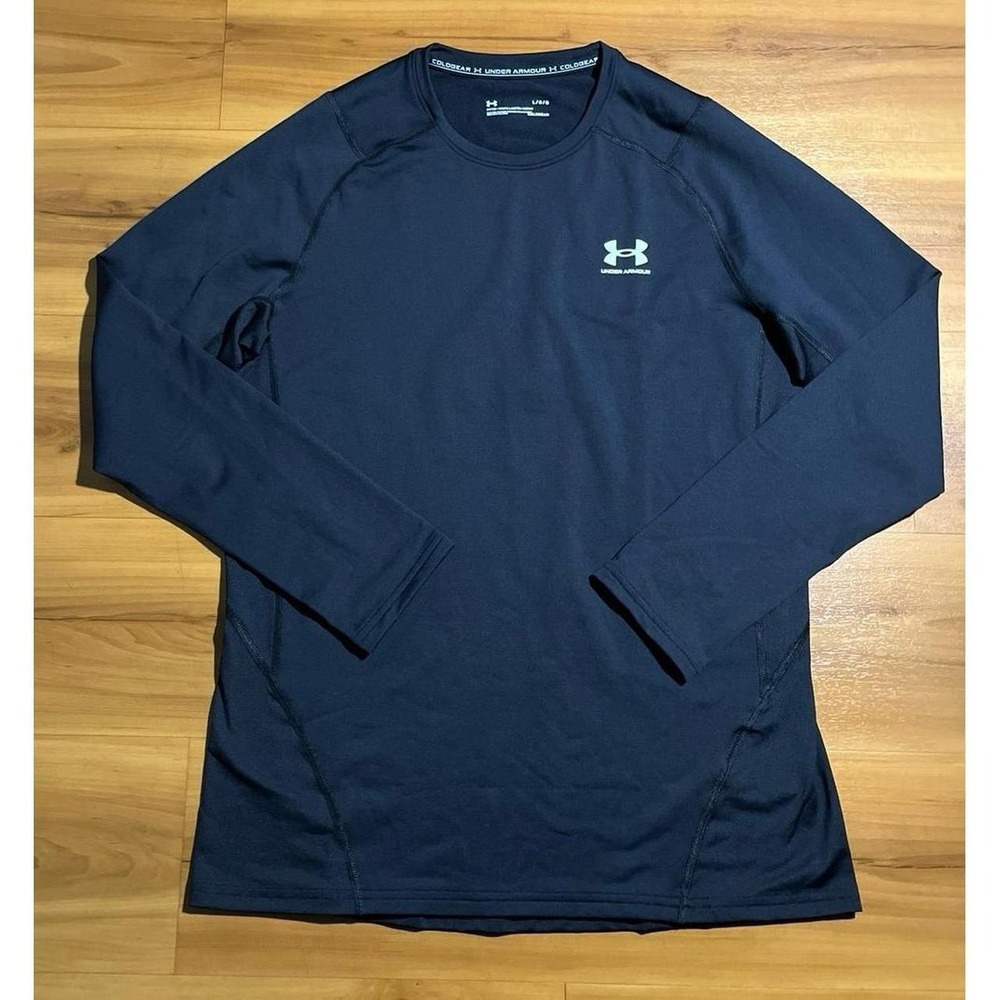 Mens NWOT Under Armour Fitted Fleece Lined Workout Active Top Shirt